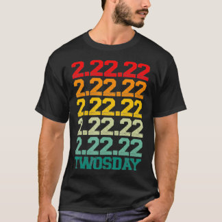 Camiseta TWOSDAY February 22nd 2022 Funny 22222 Retro Vinta