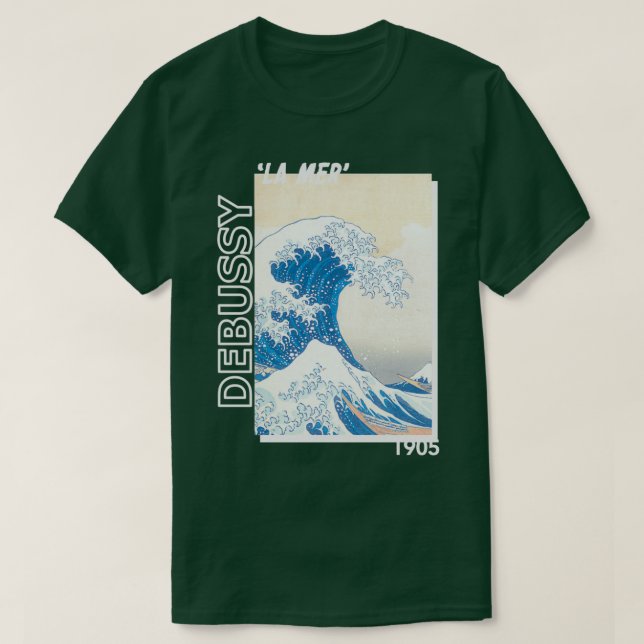 Camiseta twoset violin debussy la mer 1905  (Frente do Design)