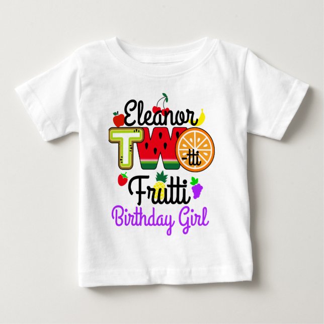 Camiseta Twotti Fruitti Birthday Girl | Tuitti Fruity | (Frente)