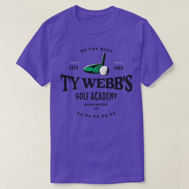 Camiseta Ty Webbs Golf Academy Est 1980 (Frente do Design)