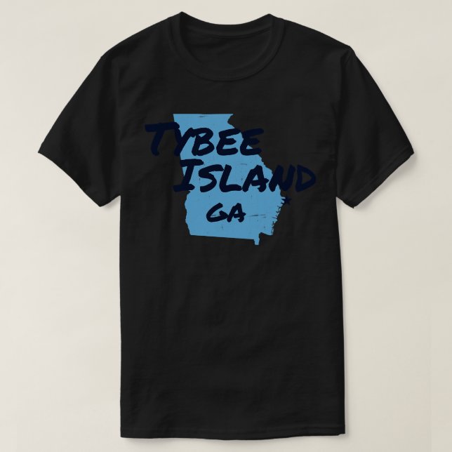 Camiseta Tybee Island GA TShirt (Frente do Design)