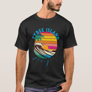 Camiseta Tybee Island Retro 1980s Style Georgia Beach