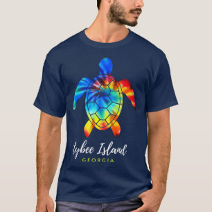 Camiseta Tybee Island Sea Turtle Tie Dye