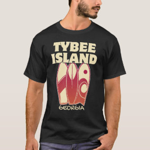 Camiseta TYBEISLAND GEORGIA Surfing Vintage Surfboards Re