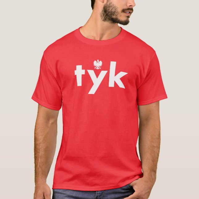 Camiseta tyk Tshirt do Sobrenome polonês (Frente)