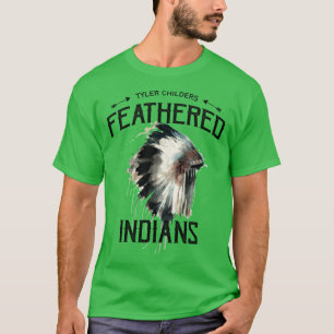 Camiseta Tyler Childers amigos meninos Feathered Indians