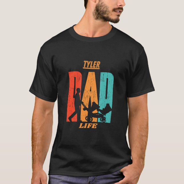 Camiseta Tyler Native Funny State Flag Pai Pai Bebê (Frente)