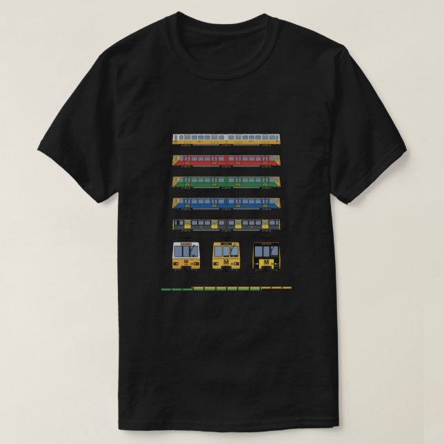 Camiseta Tyne e Metro Liveries Vistas (Frente do Design)