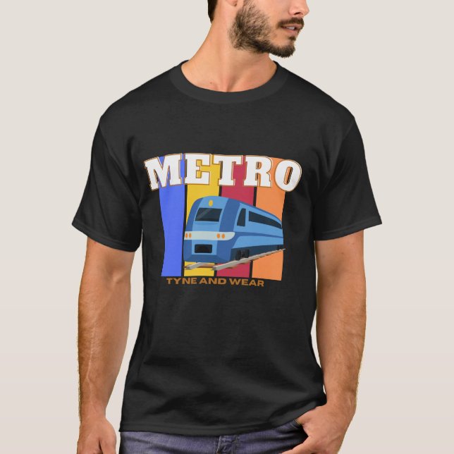 Camiseta Tyne e vestir metro de Newcastle (Frente)