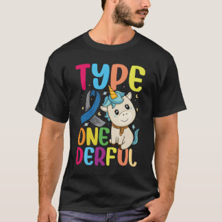 Camiseta Type One-Derful Unicorn Diabetic Type 1 Diabetes T