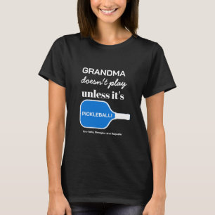 Camiseta Typografia Personalizada Da Avó De Pickleball Humo