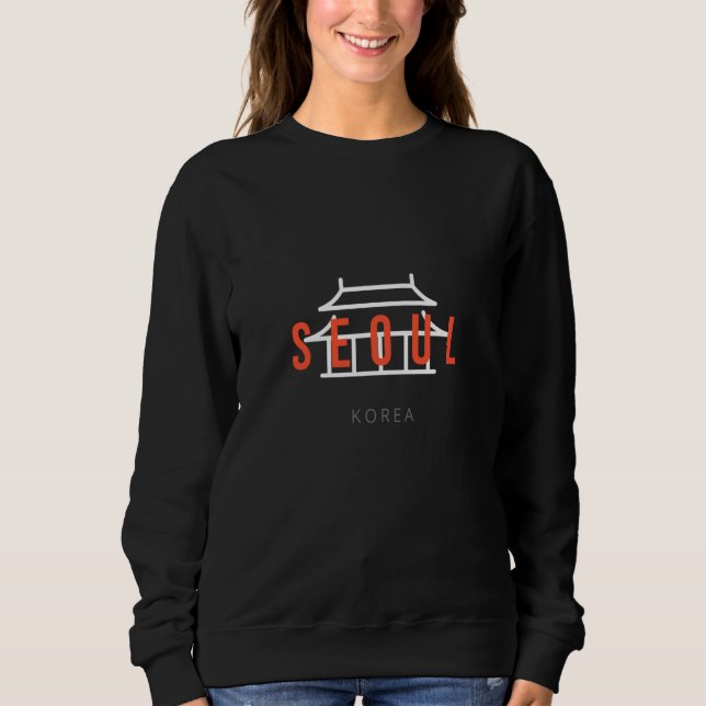 Camiseta Typography Korea Landmark K culture Seoul Korea (Frente)