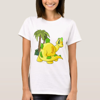 Camiseta Tyrannian Chomby amarelo que olha