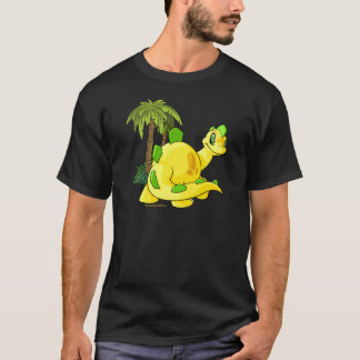 Camiseta Tyrannian Chomby amarelo que olha