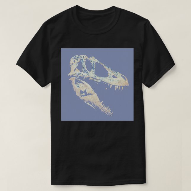 Camiseta Tyrannosaur White Skid (Frente do Design)