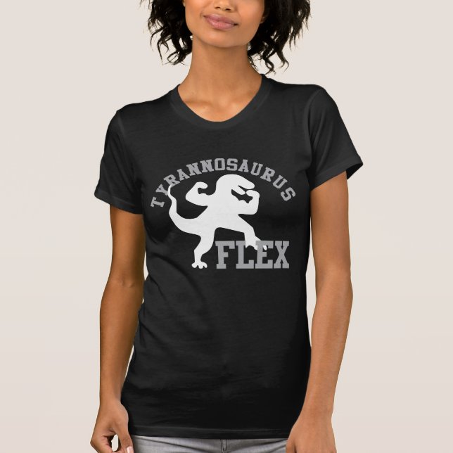 Camiseta Tyrannosaurus Flex Funny Dinossaur T-rex (Frente)