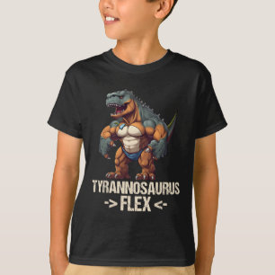 Camiseta Tyrannosaurus Flex Malhação Gym Funny