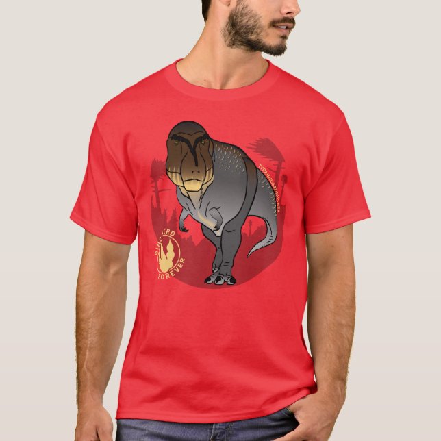 Camiseta Tyrannosaurus - Nerd Dino Para Adulto Nunca (Frente)