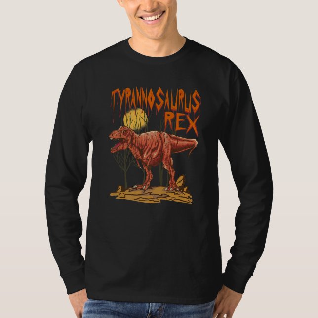 Camiseta Tyrannosaurus  Rex  Dino  Dinosaur Identification  (Frente)