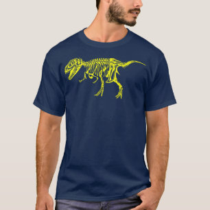 Camiseta Tyrannosaurus Rex Dinosaur Skeleton Fóssil Réptil