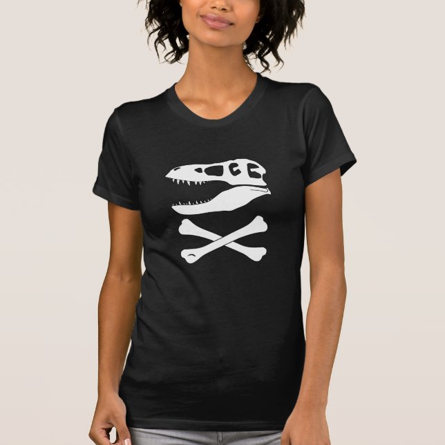 Camiseta Tyrannosaurus rex Jolly Roger (Frente)