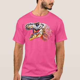 Camiseta Tyrannosaurus Rex Skull Motif Dinossauros Dentes