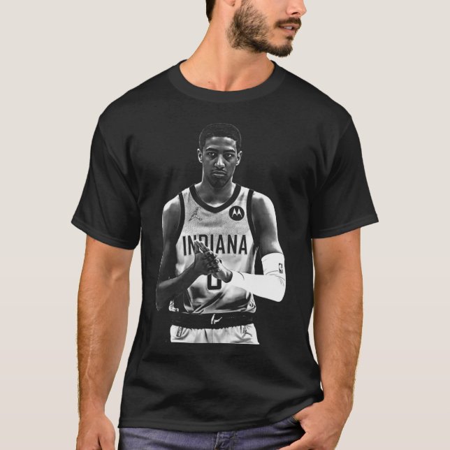 Camiseta Tyrese Haliburton Vintage Desenho 90S (Frente)