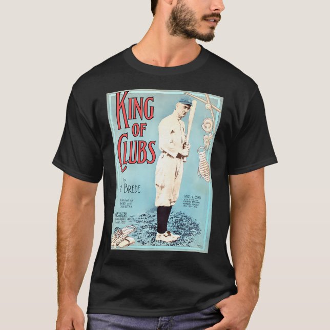 Camiseta Tyrus Cobb. Detroit Champion Batsman (19091911). (Frente)