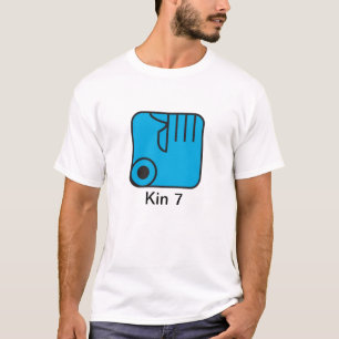 Camiseta Tzolkin Mao Azul Kin 7