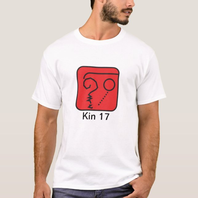 Camiseta Tzolkin Terra Vermelha Kin 17 (Frente)