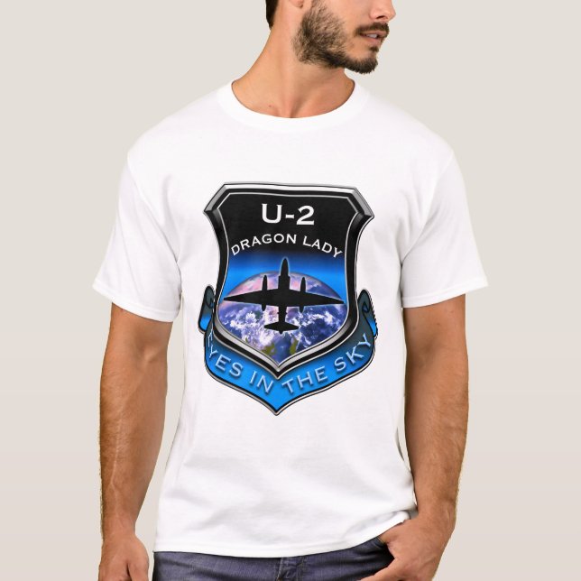 Camiseta U-2 avião espião (Frente)