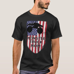 Camiseta U.A Flag Vintage Monster Truck Mãe Mães