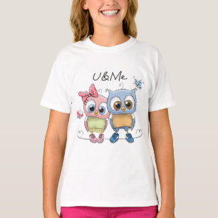 Camiseta U and Me Cute Owls Girls - Doce Amigas