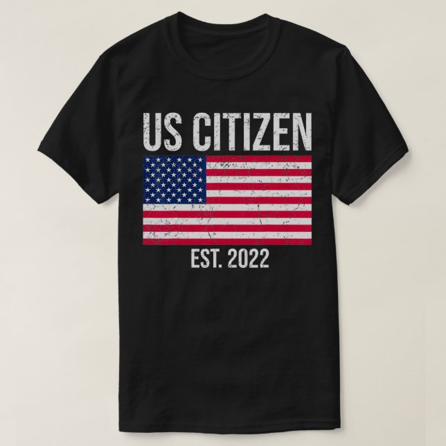 Camiseta U Citiania Decoration American New USA Citizen (Frente do Design)