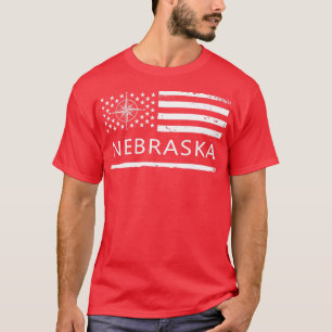 Camiseta U Flag Nebraska State Love