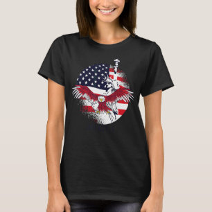 Camiseta U Flag Usa 4 De Julho Patriótico American Graphic