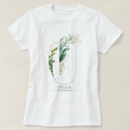 Camiseta U Monograma Verde Dourado deixa legante