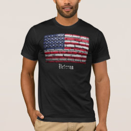 Camiseta U.S.A. Flag Veteran