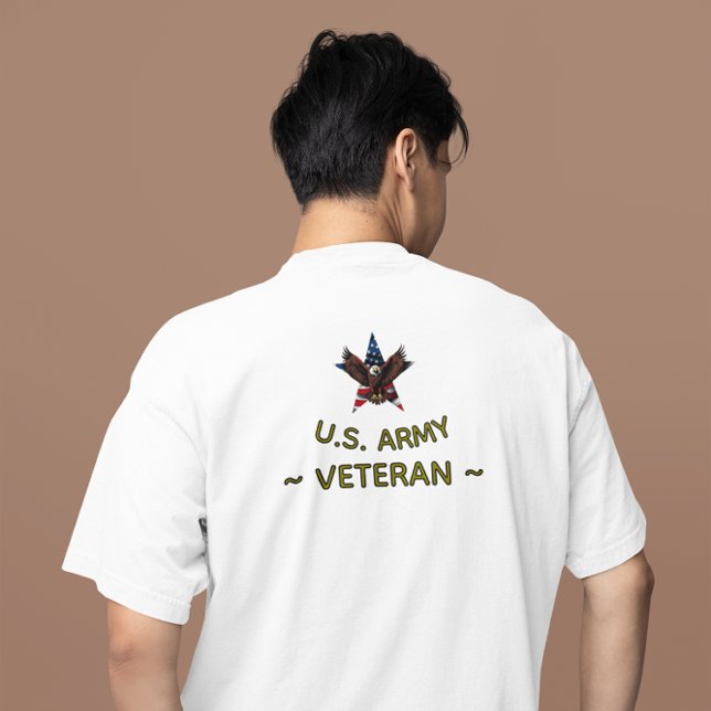 Camiseta U.S. Army Veteran | Patriotic Military Pride (Criador carregado)