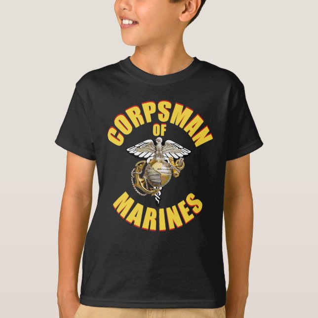 Camiseta  U.S. Navy Corpsman 8404 FMF Veteran Eagle Globe (Frente)