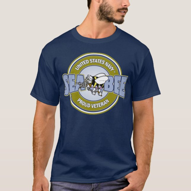 Camiseta U.S. Seabee do marinho (Frente)