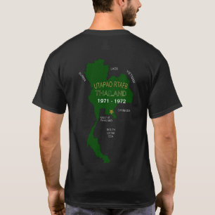 Camiseta U. S. Veteranos da Tailândia militares Utapao RTAF