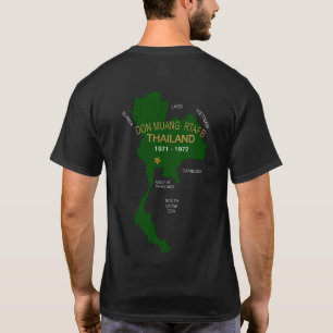 Camiseta U. S. Veteranos militares da Tailândia Don Muang 