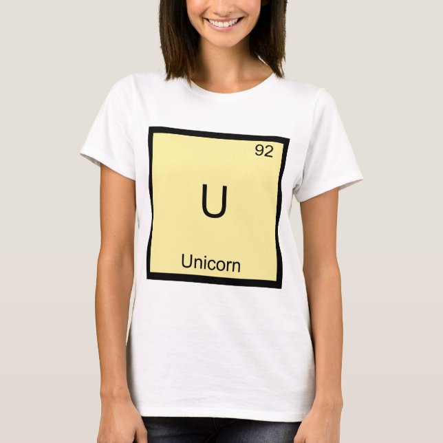Camiseta U - T engraçado do símbolo do elemento da química (Frente)