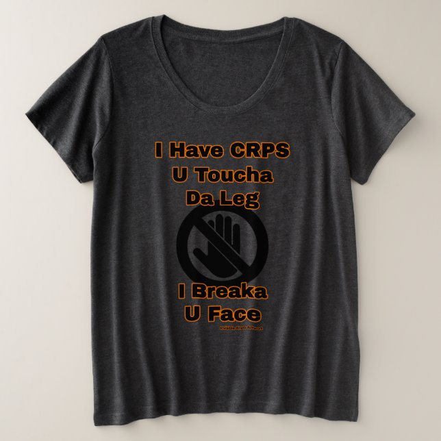Camiseta U Toucha da perna...CRPS (Frente do Design)