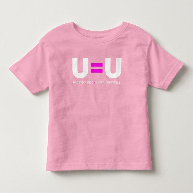 Camiseta U=U O HIV Indetectável Igual a Intransmissível (Frente)