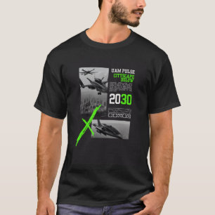 Camiseta UAM PULSE CITYSCAPE ABAIXO para Air Taxi AAM VTOL