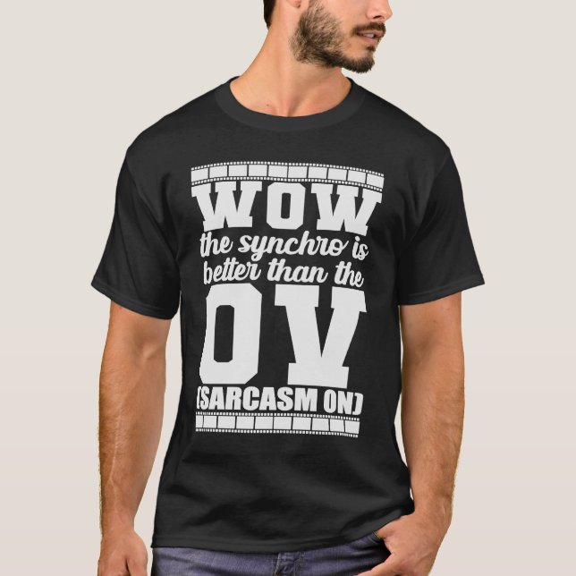 Camiseta Uau, o Synchro é melhor que o Sarcasmo OV (Frente)