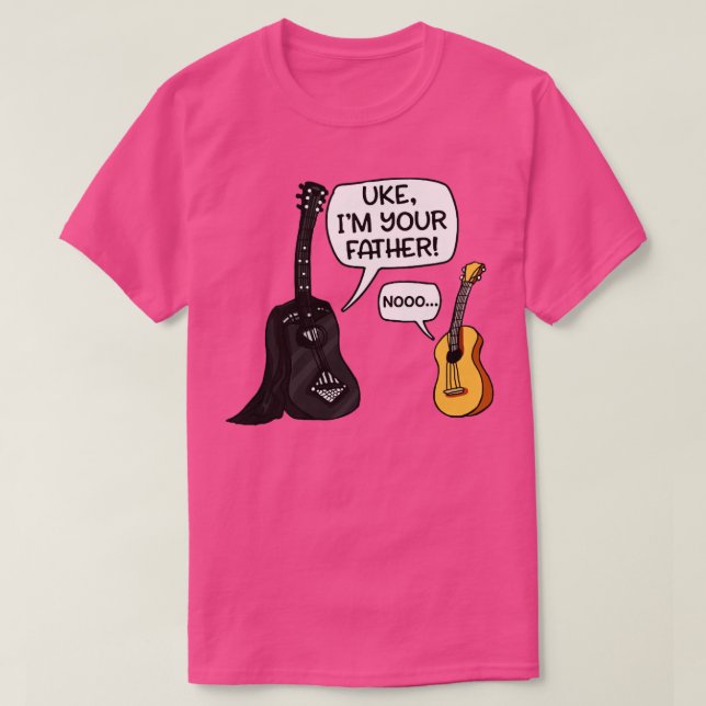 Camiseta Uau, Seu Pai Engraçado Violão (Frente do Design)