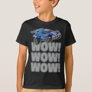 Camiseta Uau! Uau! Uau! Jogo de Futebol de Foguete